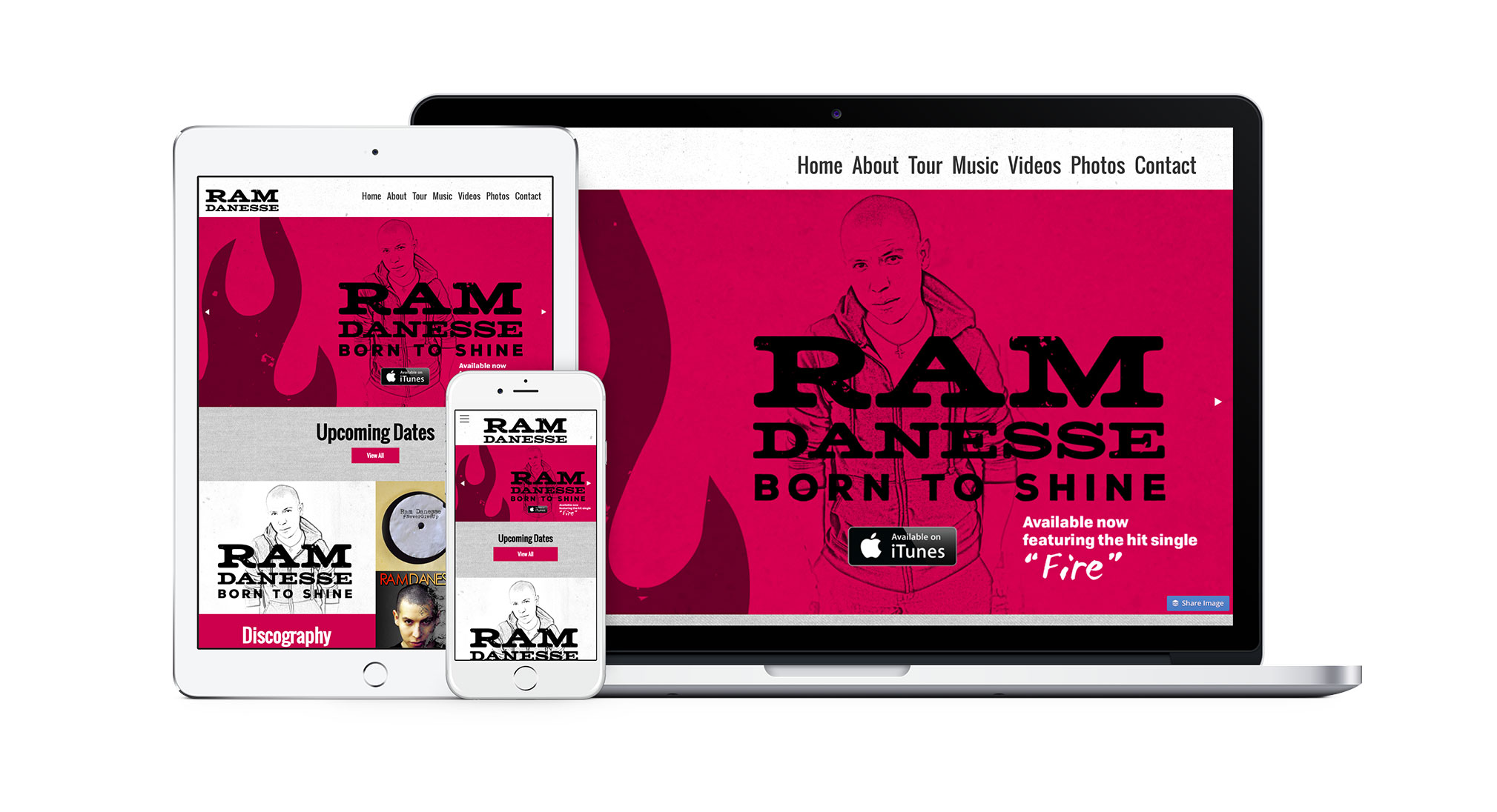 Ram Danesse Music Website